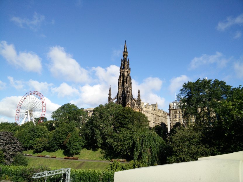 Mi primer vista de Edinburgh.